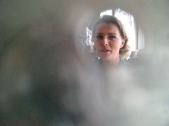 Louise Str&oslash;yberg, through a Danish coin