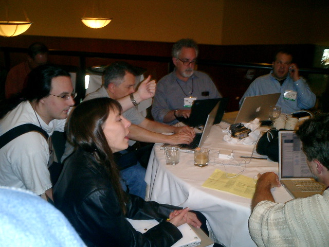 Lisa Rein, Wes Felter, Doc Searls, Mitch Kapor, David Sifry