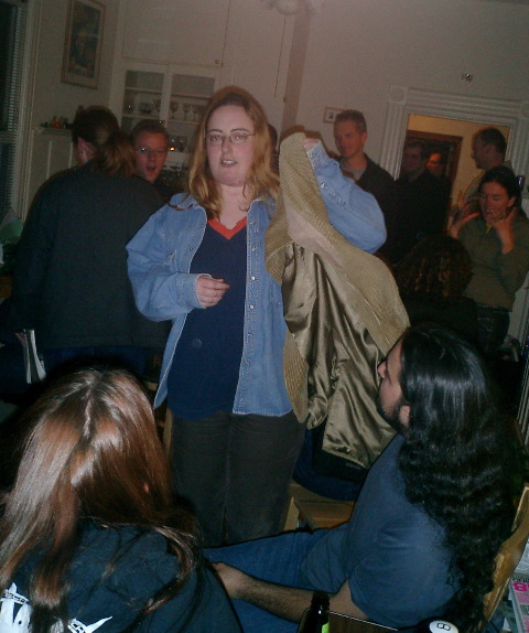 Cait, Emerging Man party