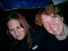 Jillzilla and Lisa, Emerging Man party