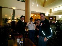 Ben Tross, Anil Dash, Mena Trott, Matt Haughey, Matt's glowing bag