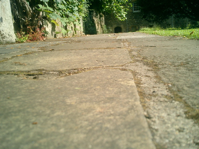 Walkway of tomstones, Oxford