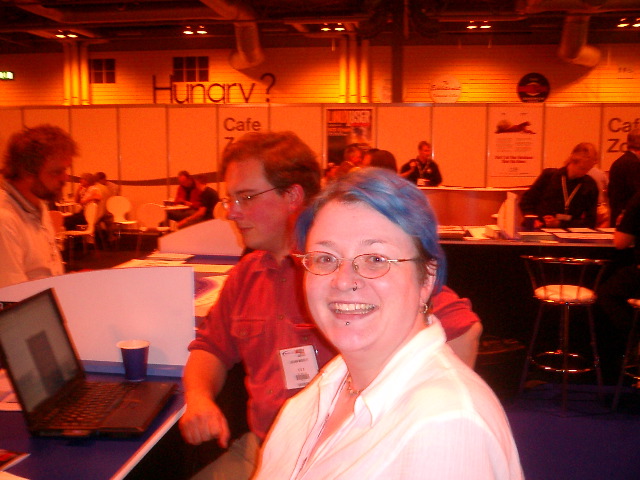 Miriam and Julian from CDR, Birmingham Linux Expo