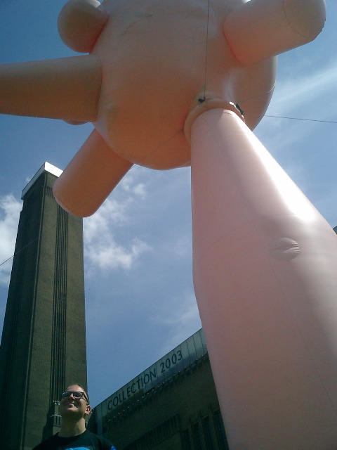 Me with inflatable at Tate Modern