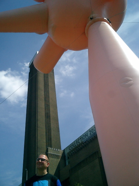 Me with inflatable at Tate Modern