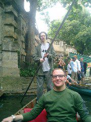 Archie and me, punting, Oxford