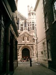 St Bart's, guys with pints