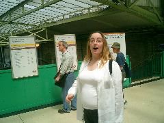 Cait Hurley in Tube Station