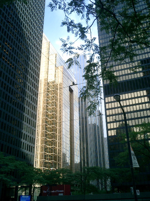 Cool financial district buildings