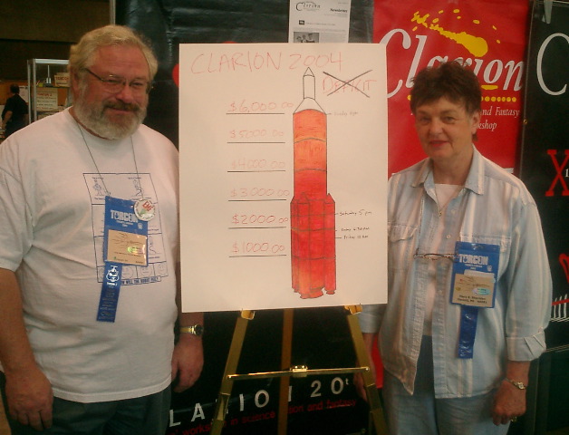 Lister Matheson, Mary Sheridan, Clarion fundraising goals met