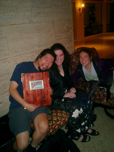 Frank Wu, Diana Sherman and Simran Khalsa