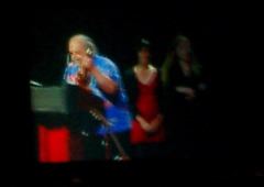 Charlie Brown accepts Best Semi Pro Zine Hugo